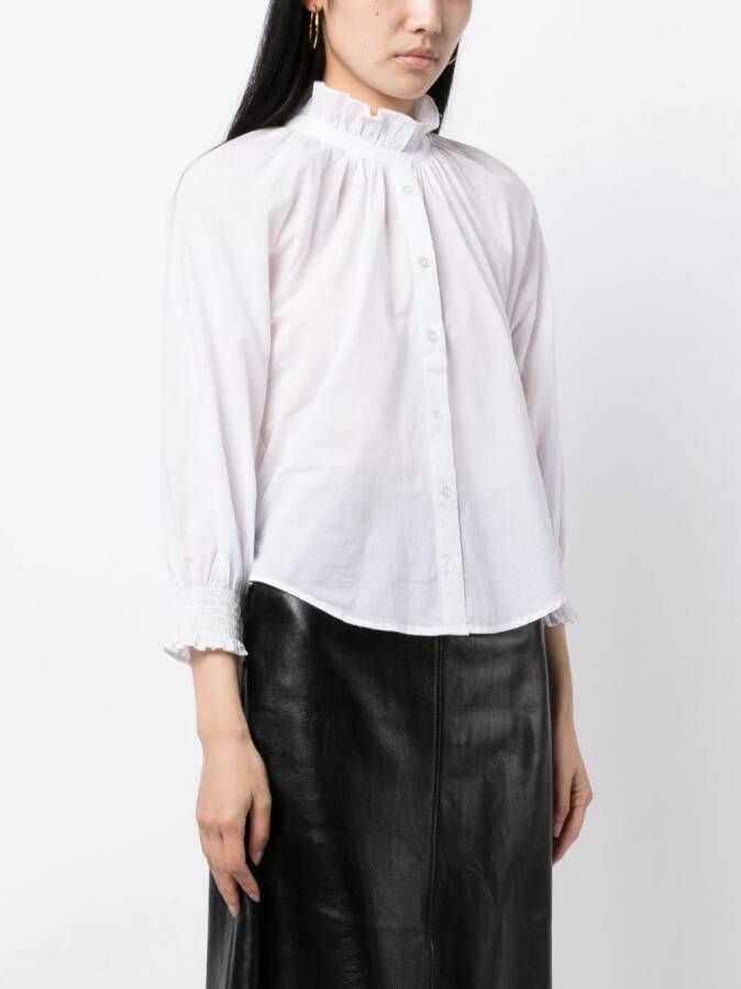 Veronica Beard Blouse met ruches Wit