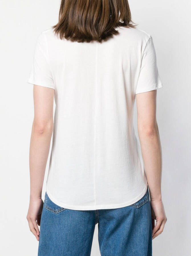 Veronica Beard T-shirt met V-hals Wit