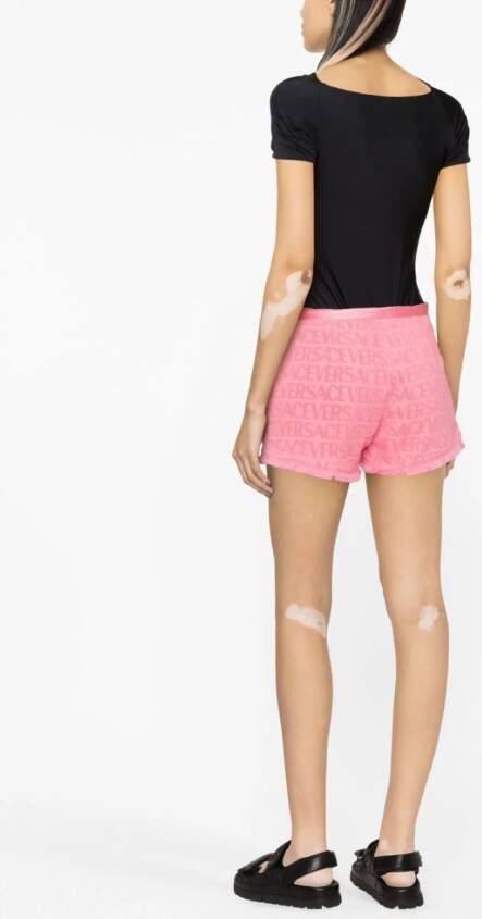 Versace Shorts verfraaid met strik Roze