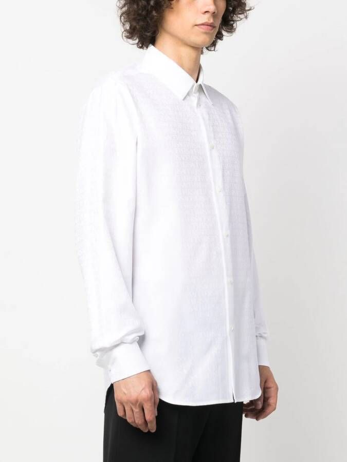 Versace Allover overhemd Wit