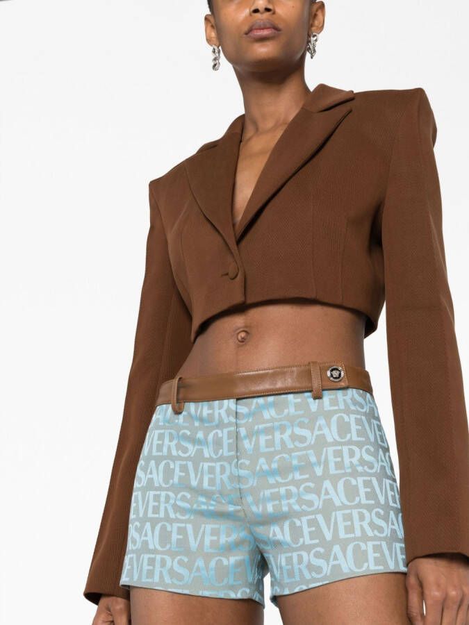 Versace Allover bermuda shorts Blauw