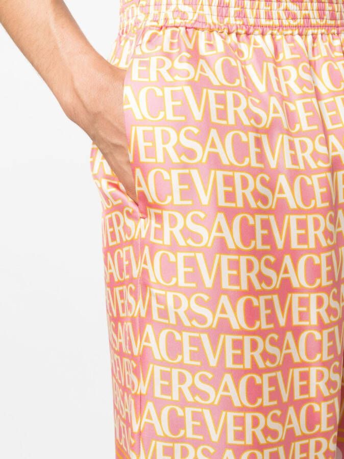 Versace Zijden shorts Roze