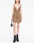 Versace Allover cut-out jacquard minidress Beige - Thumbnail 2