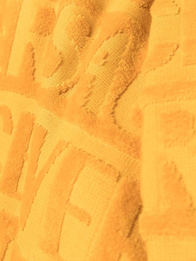 Versace Badjas met tekst Geel