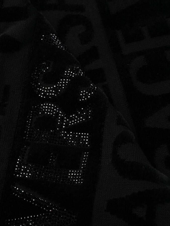 Versace Badjas met capuchon Zwart