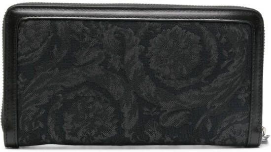 Versace Barocco portemonnee met jacquard Zwart