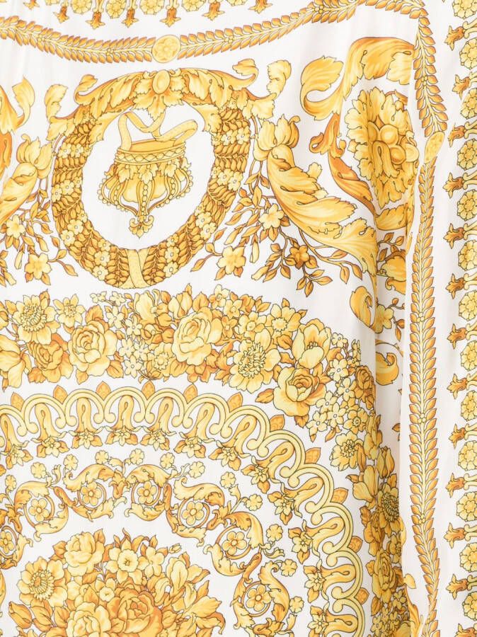 Versace Blouse met barokprint Wit