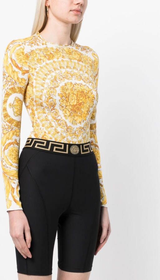 Versace Body met baroccoprint Wit