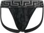 Versace Jockstrap met barokprint Zwart - Thumbnail 2