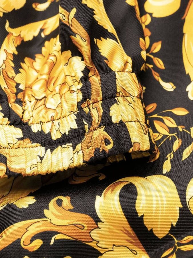 Versace Pyjamashorts met Barocco print Geel