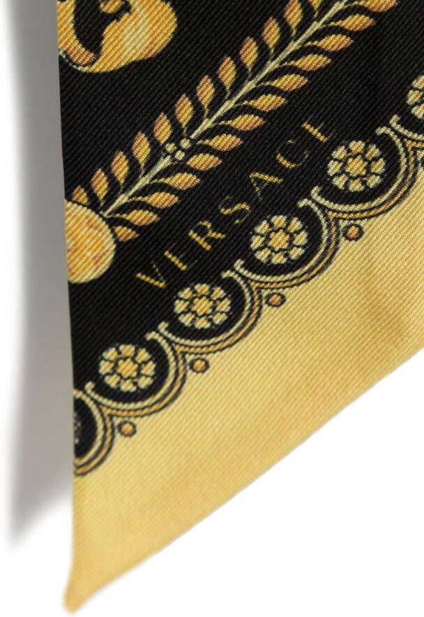 Versace Sjaal met Barocco-print Zwart