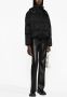 Versace Donsjack met Barocco Silhouette jacquard Zwart - Thumbnail 2