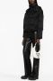 Versace Donsjack met Barocco Silhouette jacquard Zwart - Thumbnail 4