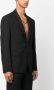 Versace Barocco Silhouette blazer van scheerwol Zwart - Thumbnail 3