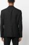 Versace Barocco Silhouette blazer van scheerwol Zwart - Thumbnail 4