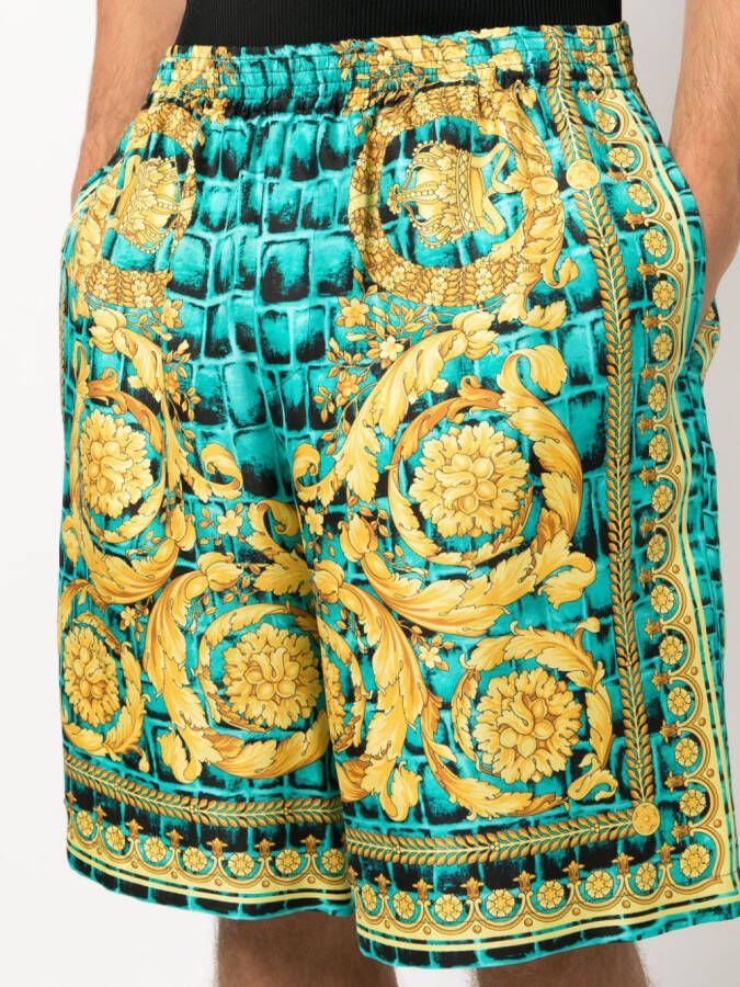 Versace Zijden shorts Zwart