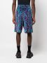 Versace Bermuda shorts met abstract patroon Blauw - Thumbnail 4