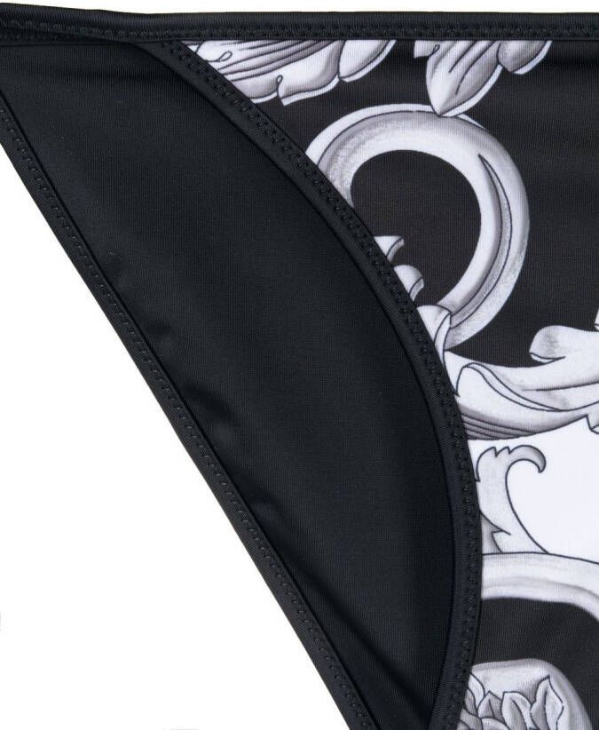 Versace Bikinislip met barokprint Zwart