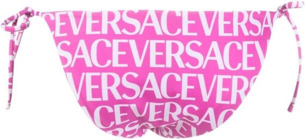 Versace Bikinislip met gestrikte zijkanten Roze