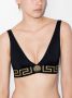 Versace Triangel bikinitop met barokprint Zwart - Thumbnail 2