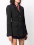 Versace Blazer met ceintuur Zwart - Thumbnail 3