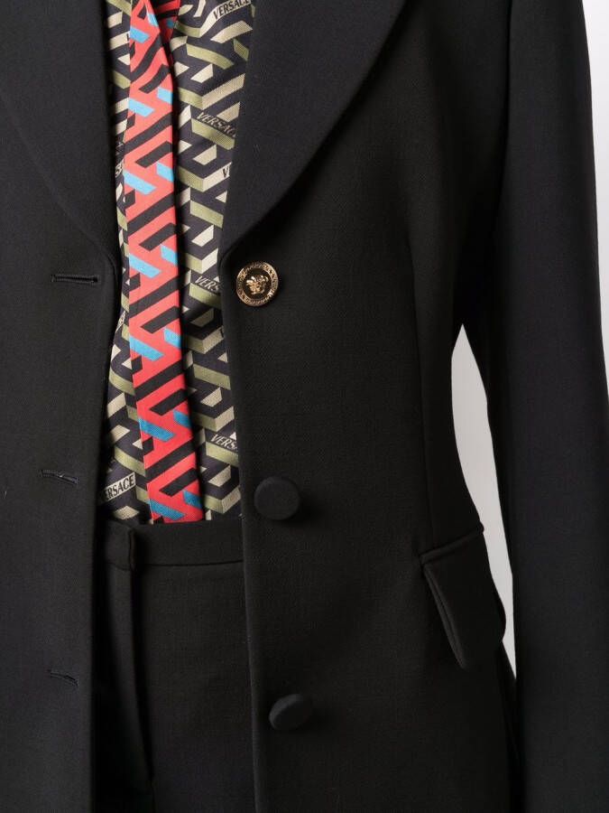 Versace Blazer met ceintuur Zwart
