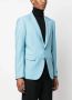 Versace Seashell Baroque blazer met enkele rij knopen Blauw - Thumbnail 4