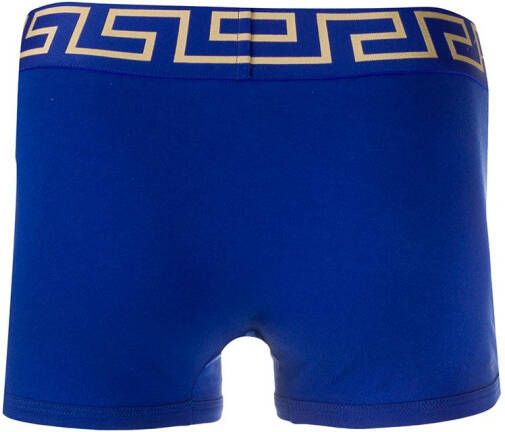 Versace Boxershorts met Greca logo Blauw