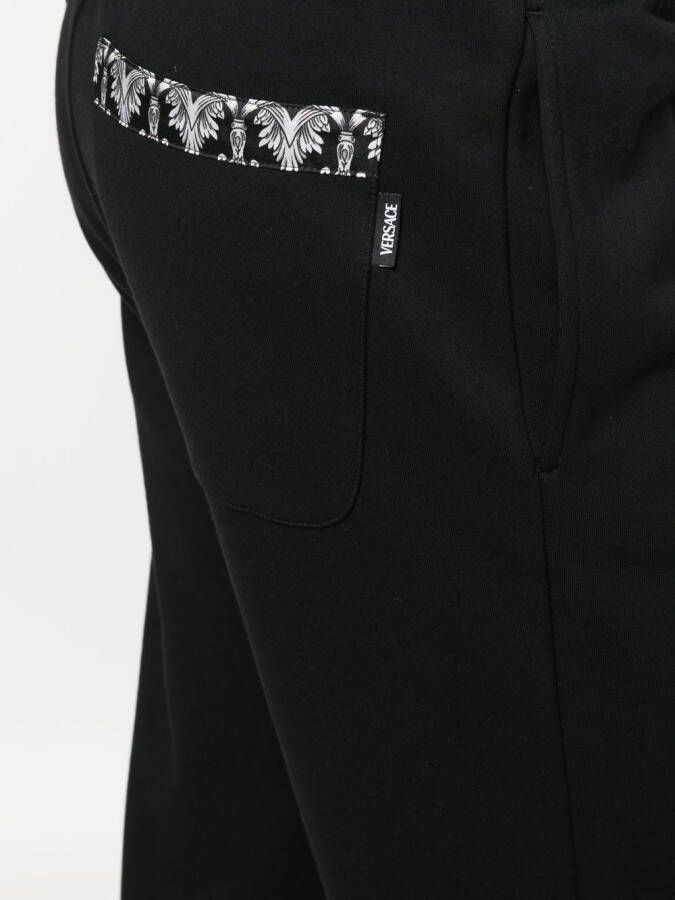 Versace Broek met barokprint Zwart