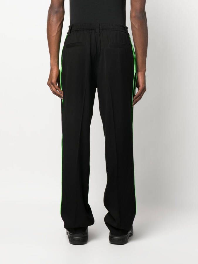 Versace Broek met gestreept detail Zwart
