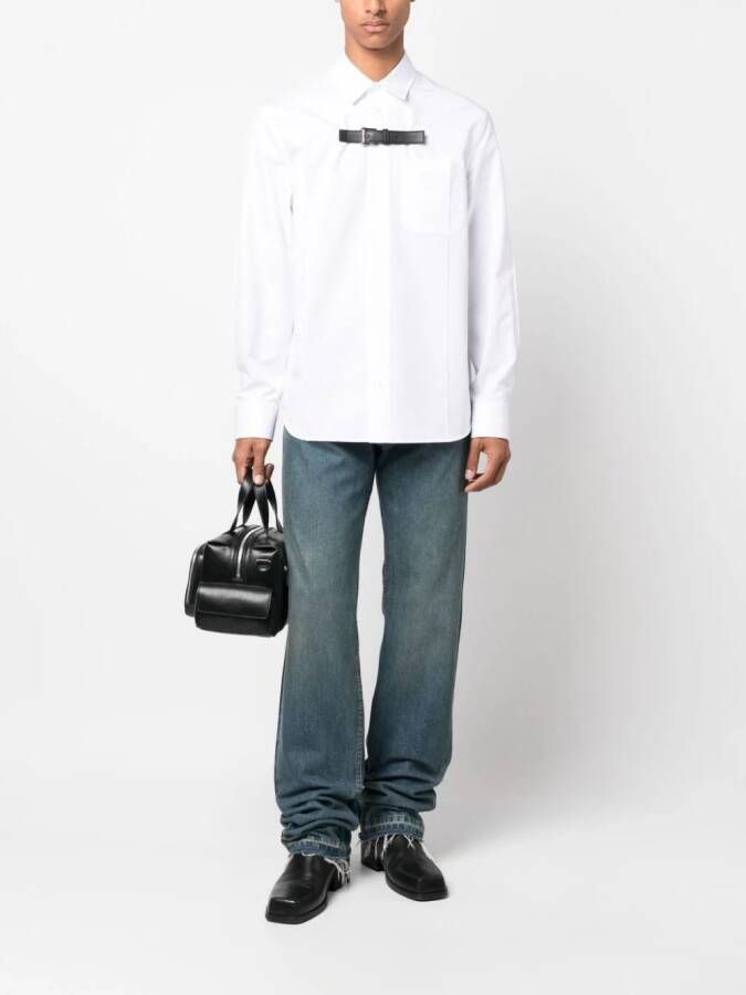 Versace Overhemd met gespdetail Wit