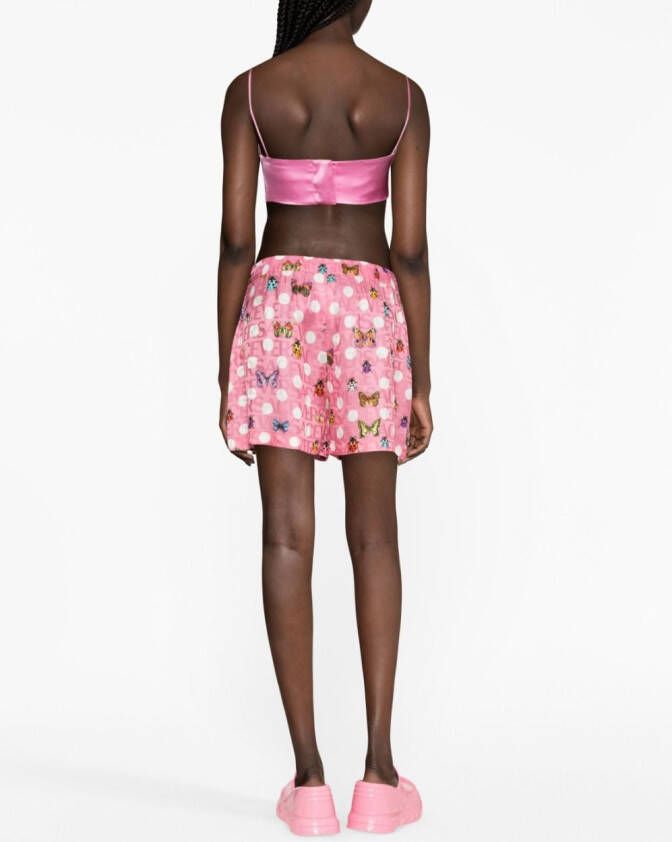 Versace Zijden shorts Roze