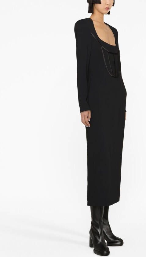 Versace Jurk met korset Zwart