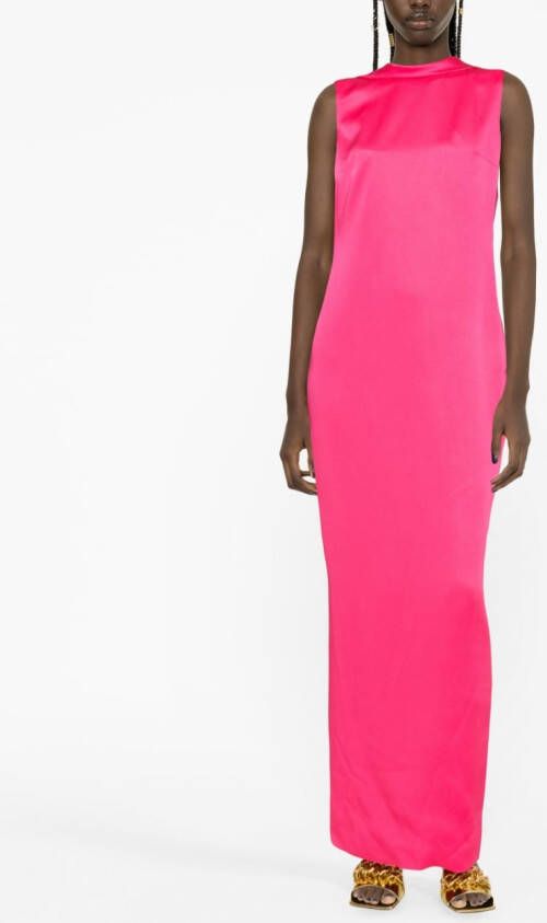 Versace Avondjurk met open rug Roze