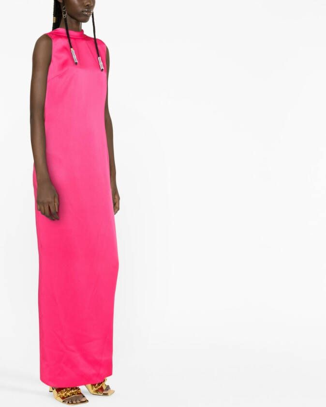 Versace Avondjurk met open rug Roze