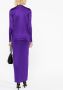 Versace Maxi-jurk met hoge hals Paars - Thumbnail 4