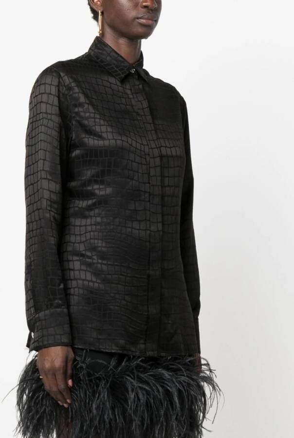 Versace Button-down overhemd Zwart