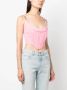 Versace Cropped bustier top Roze - Thumbnail 3