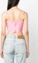 Versace Cropped bustier top Roze - Thumbnail 4