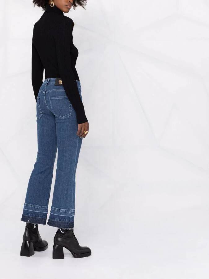 Versace Cropped jeans Blauw