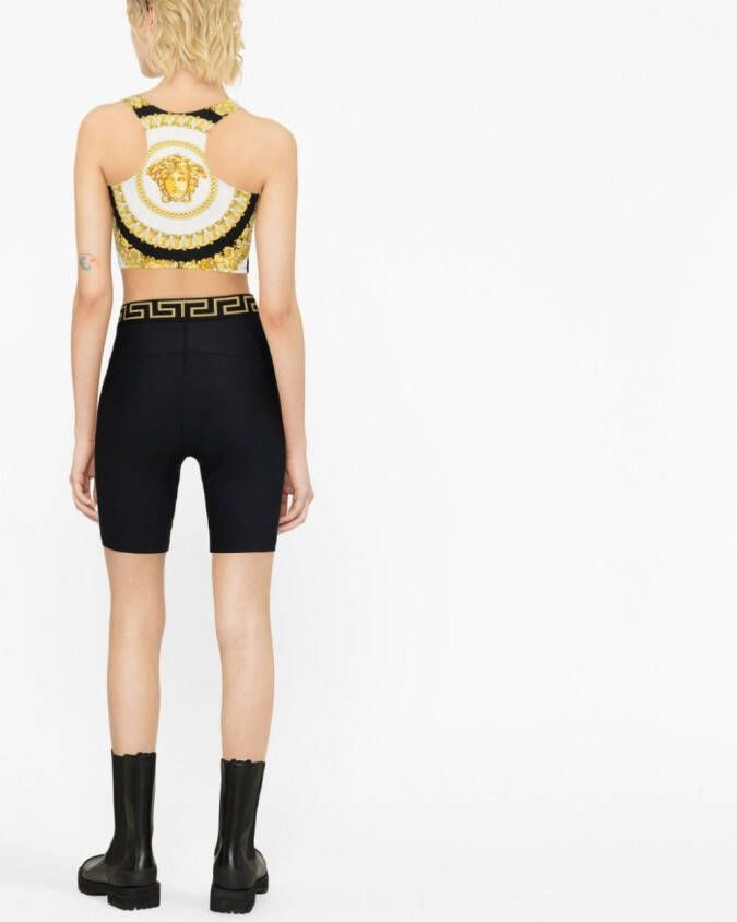 Versace Crete de Fleur sport-bh Wit