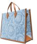 Versace Allover denim shopper Blauw - Thumbnail 3