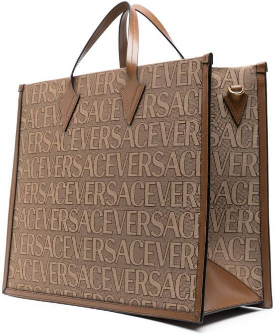 Versace Crossbodytas met print Bruin