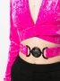 Versace Fluwelen top Roze - Thumbnail 5