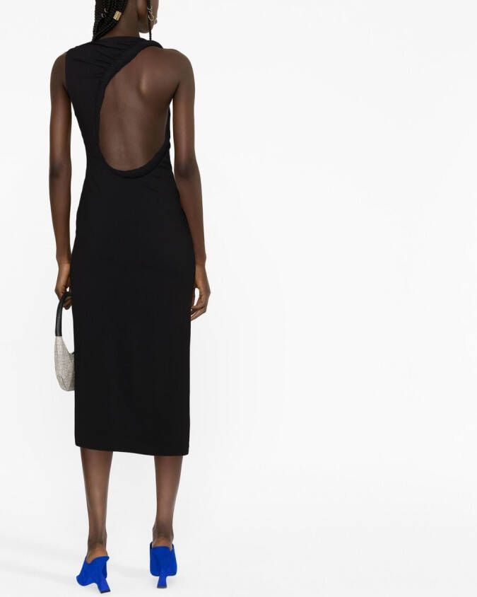 Versace Jurk met uitgesneden detail Zwart