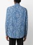 Versace Barocco Silhouette denim overhemd Blauw - Thumbnail 4