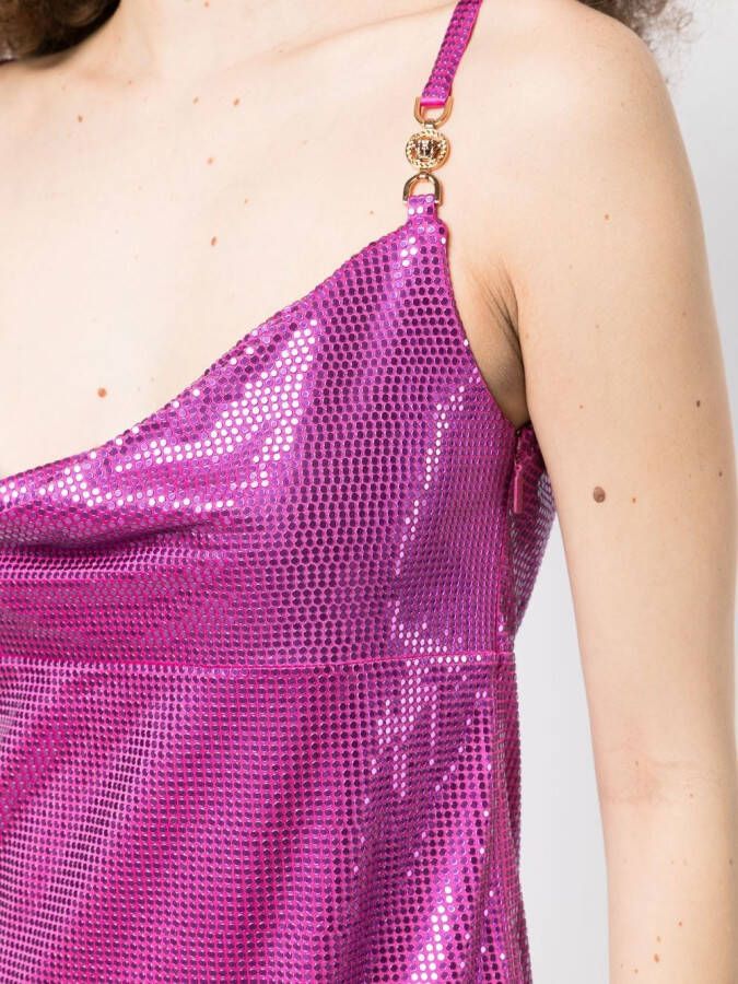 Versace Verfraaide mini-jurk Roze