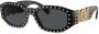 Versace Eyewear Zonnebril verfraaid met studs Zwart - Thumbnail 2