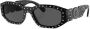 Versace Eyewear Zonnebril verfraaid met studs Zwart - Thumbnail 2