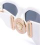 Versace Eyewear Biggie zonnebril met geometrisch montuur Wit - Thumbnail 3